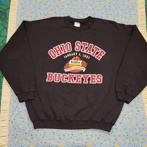 🏆 Vtg Buckeyes 2003 🏈 Ohio State National Championship 🔥 Sweater Shirt Large